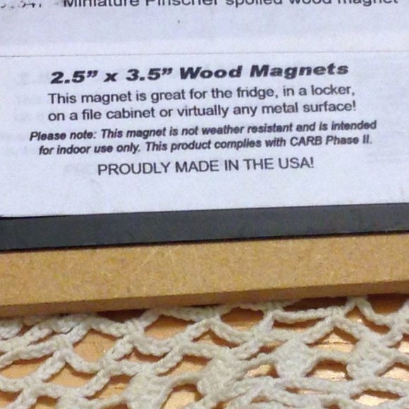 Doggie Refrigerator Magnet, Miniature Pinscher, New - Picture 3 of 3